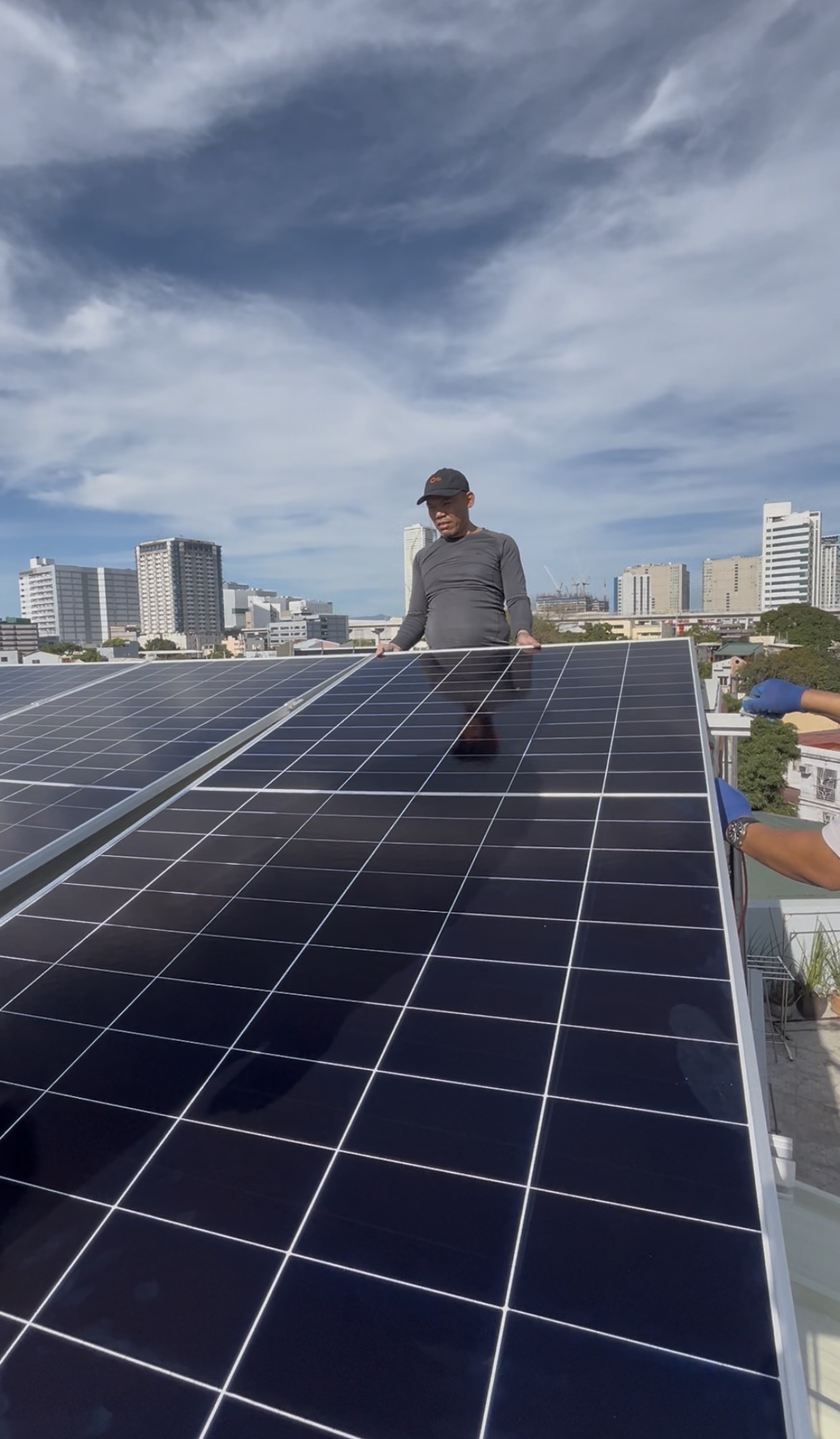 Completed 3KW hybrid solar equipment installation